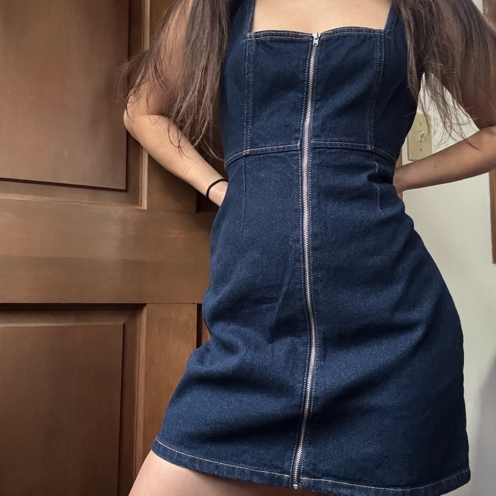 BDG Dark Blue Denim Mini Dress